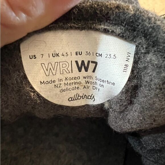 Allbirds Women's Wool Runner Shoes Size 7 - Picture 3 of 16